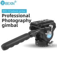 BEXIN MVH-10 Panoramic Tripod Head Professional Hydraulic Fluid Video Head For Tripod Monopod Camera Holder Stand Mobile DSLR