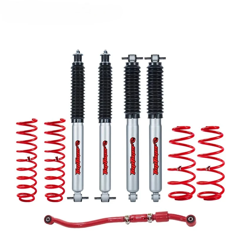 For 1999-2005 Jeep Grand Cherokee WJ & WG Nitrogen Gas Charged Absorbers Coil Spring 2 Inch Suspension Includes The Complete Set