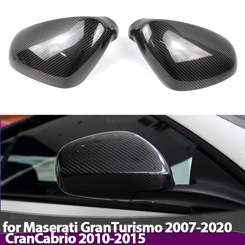 

Real Carbon Fiber add on Rearview Side Mirror Covers For Maserati GT Gran Turismo GranTurismo 07-20 Gran Cabrio GranCabrio 10-15