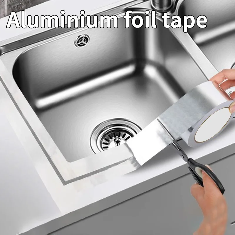 Fiberglass Reinforced Aluminum Foil Tape Flame Retardant Heat Resistant Waterproof Self Adhesive for Industrial and Home Repair