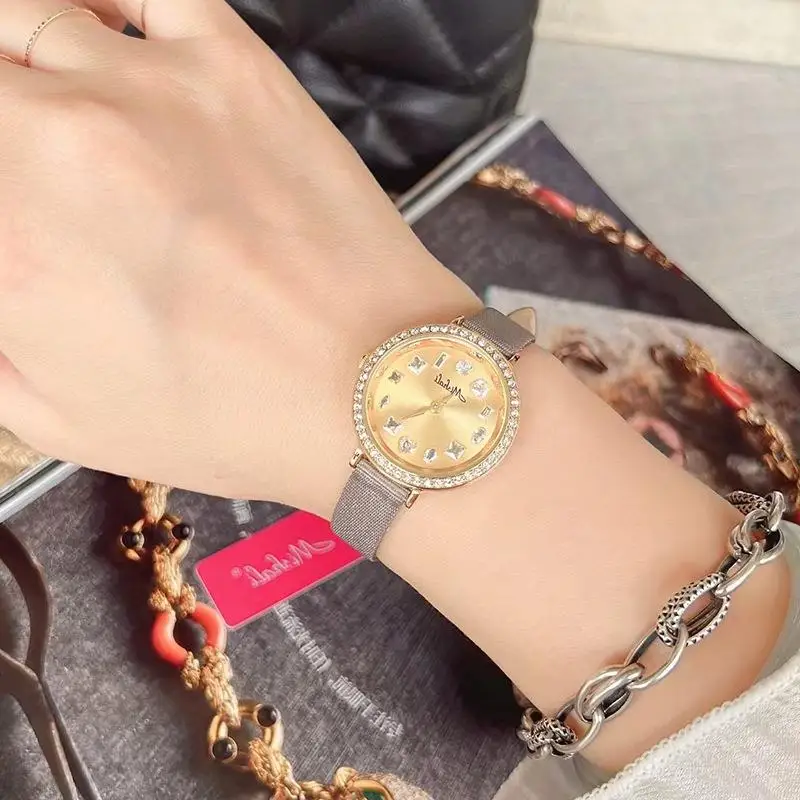 

Elegant women's watches, large dial women's watchesstainless steel women's watches accessoriesexquisite watches