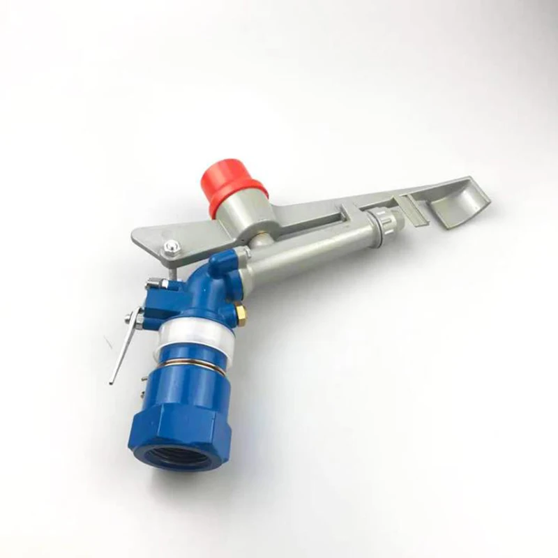 1 pulgada 360 °   Aspersor de riego ajustable, herramienta de aleación de Zinc para agricultura, césped, riego y cinturones verdes