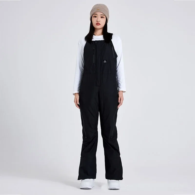 

2025 New Women's Winter Outdoor Loose Sports Snow Pants Men's Windproof Breathable Warm Single Board Double Board Ski Pants