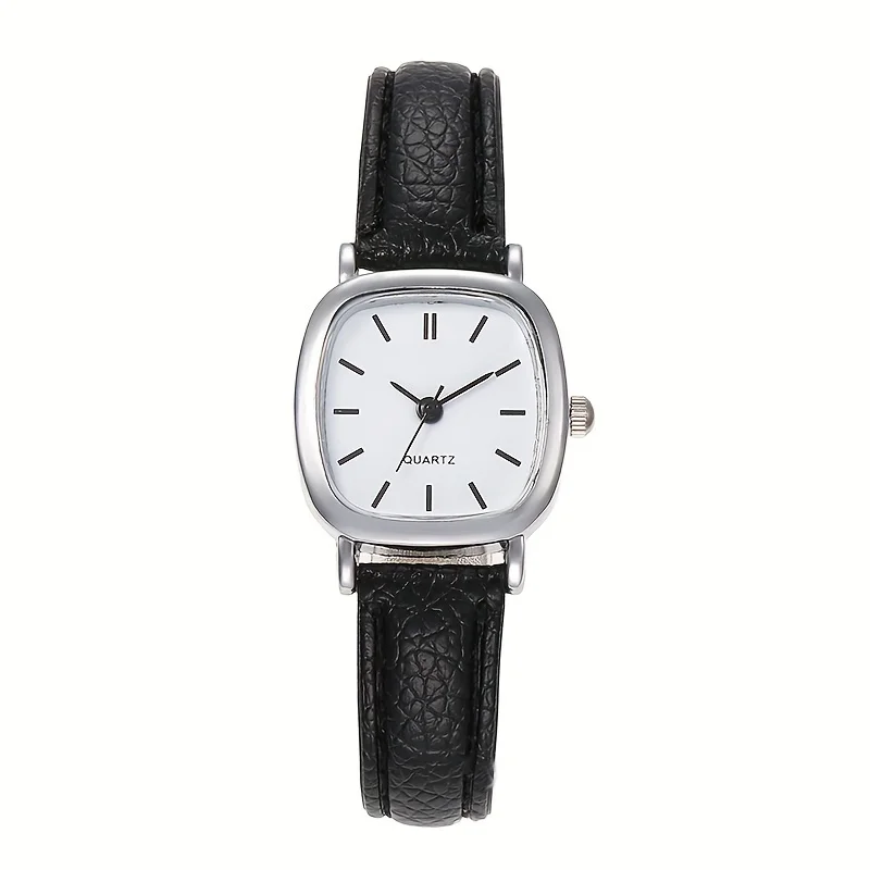 Stylish Ladies\' Pu Leather Quartz Watch - Fashionable Alloy Pointer Clock with Precise Timekeeping - Ideal Gift for Women