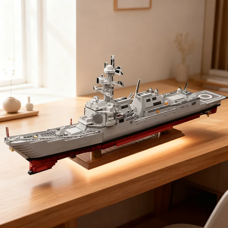 2810pcs MOC Creator Expert Arleigh Burke-class destroyer | Flight III Model Christmas Gift Decorative Home Decor Desk Display