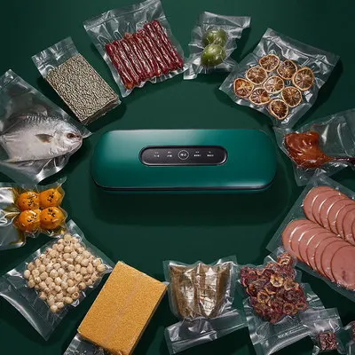 Бытовой вакуумный упаковщик 220 В, Электрический вакуумный упаковщик, машина для упаковки фруктов, овощей, мяса, риса, Термоупаковщик