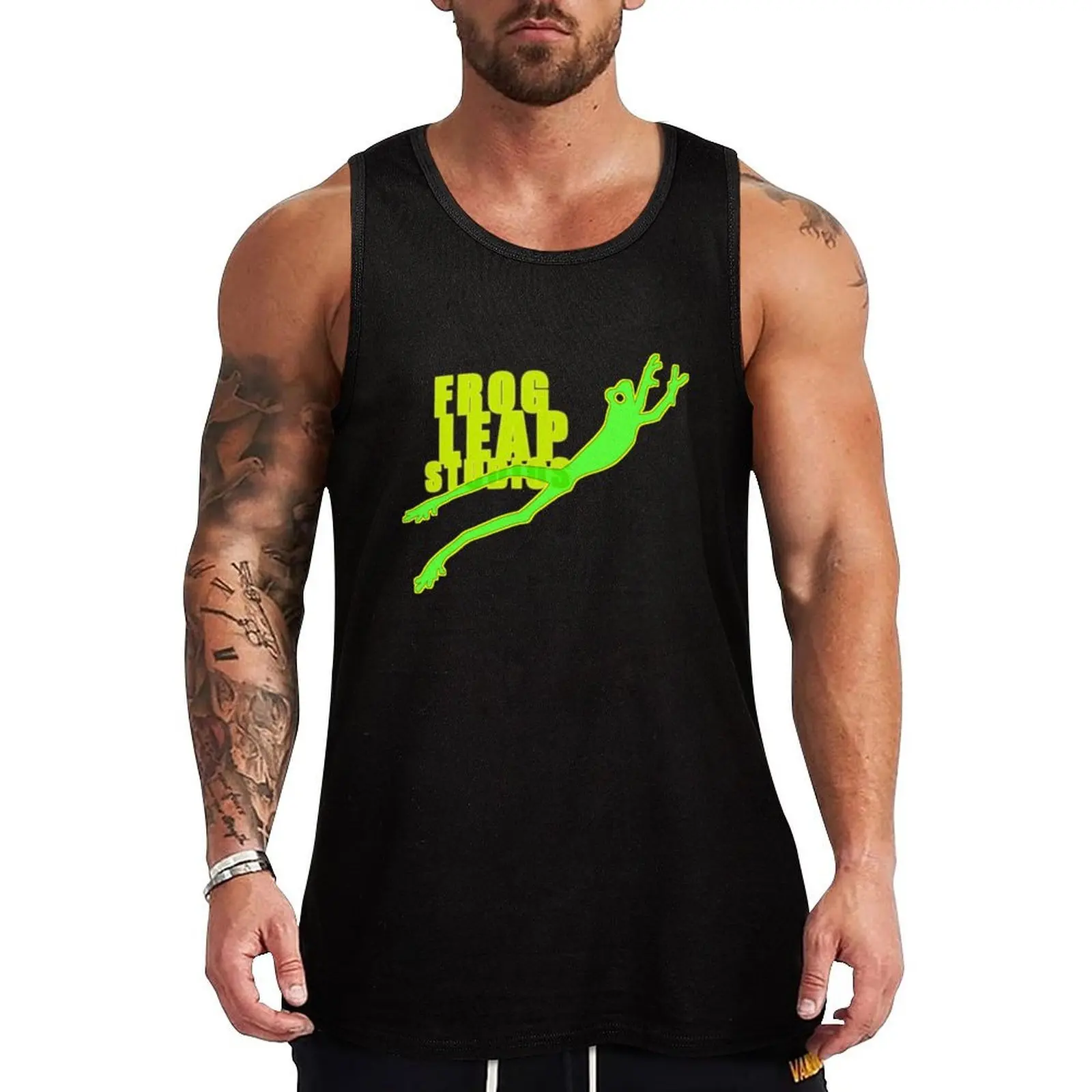 Fan art Frog Leap Studios FLS Leo Moracchioli green Tank Top Active Athletic Tank Top Quick Dry Sleeveless Shirt