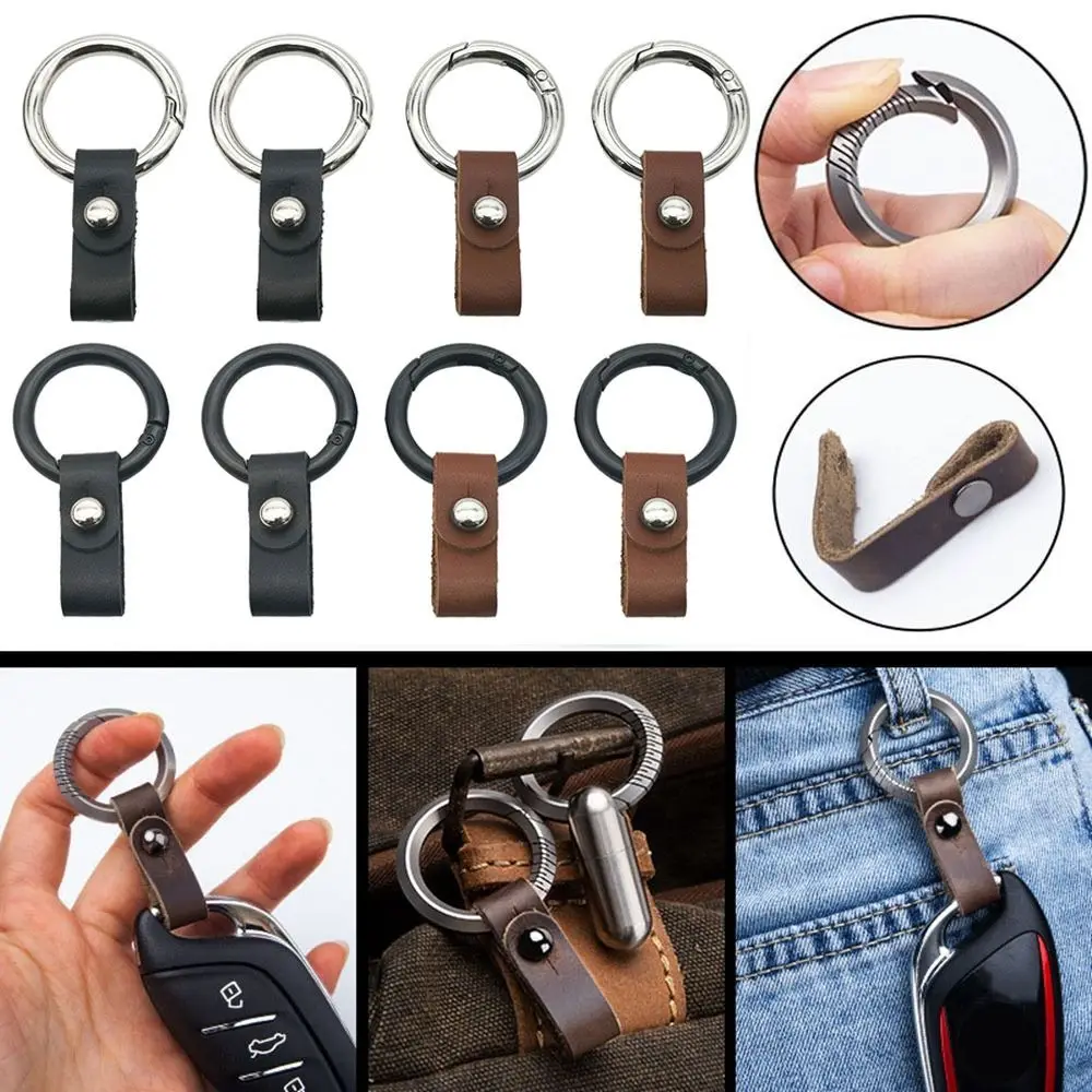 High Quality Super Lightweight Real Key Rings Man Car Keychain Male Creativity Gift Keychains Buckle Pendant