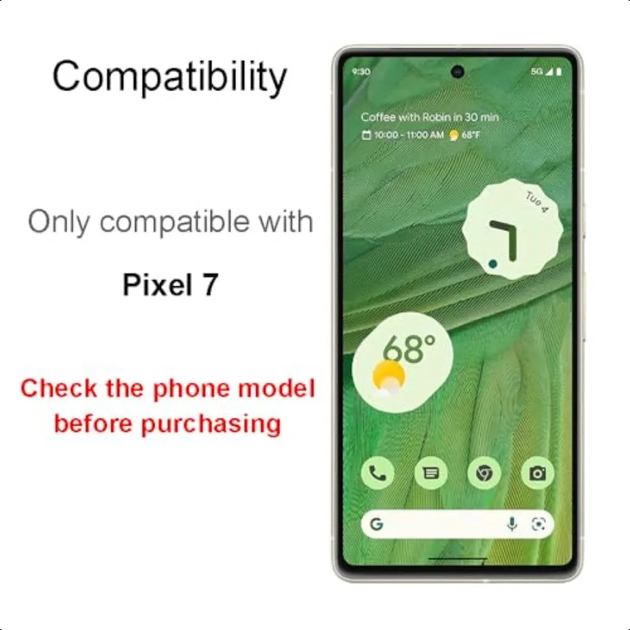 Progettato per Google Pixel 7 Pellicola salvaschermo in vetro temperato 9H Hardn Alta chiarezza Antigraffio Senza bolle Confezione da 3