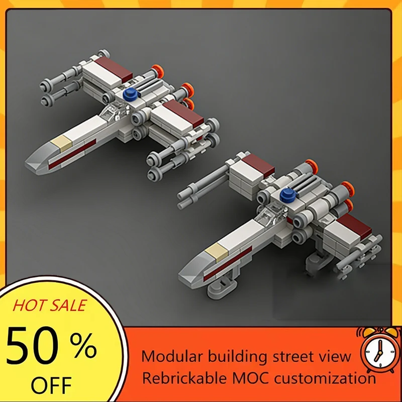 

Набор из 166 деталей: Популярная модель истребителя из фильма «Звездные войны», конструктор MOC, модульная технология, подарки, праздничный набор для сборки, детский игрушечный комплект