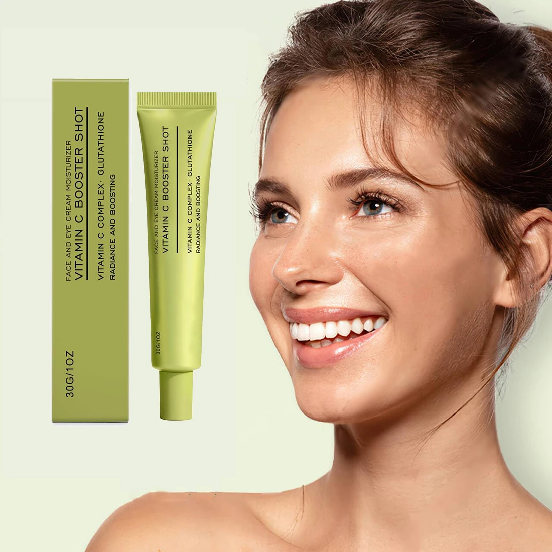 Sérum Booster de Vitamina C com Glutationa, Niacinamida e Vitamina E, Sérum Facial Iluminador, Hidrata e Aumenta a Luminosidade