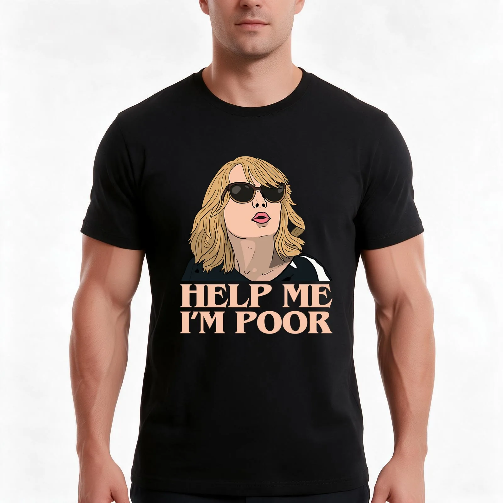 Help Me Im Poor Annie Walker Bridesmaids T-Shirt, Summer Casual Cotton Tee, Oversized Streetwear Tops, Vintage Graphic Print