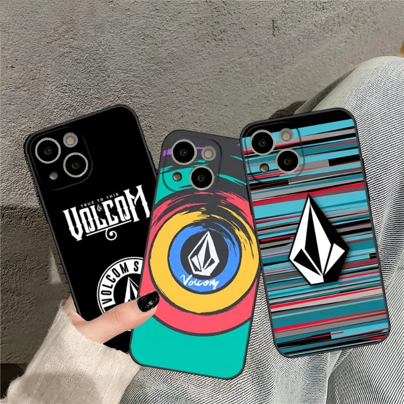 Luxury Volcom Phone Case For 14 Pro Max For Iphone 15 13 12 Mini 11 Xr X Xs Pro Max 8 6s 7 6 Plus Back Covers