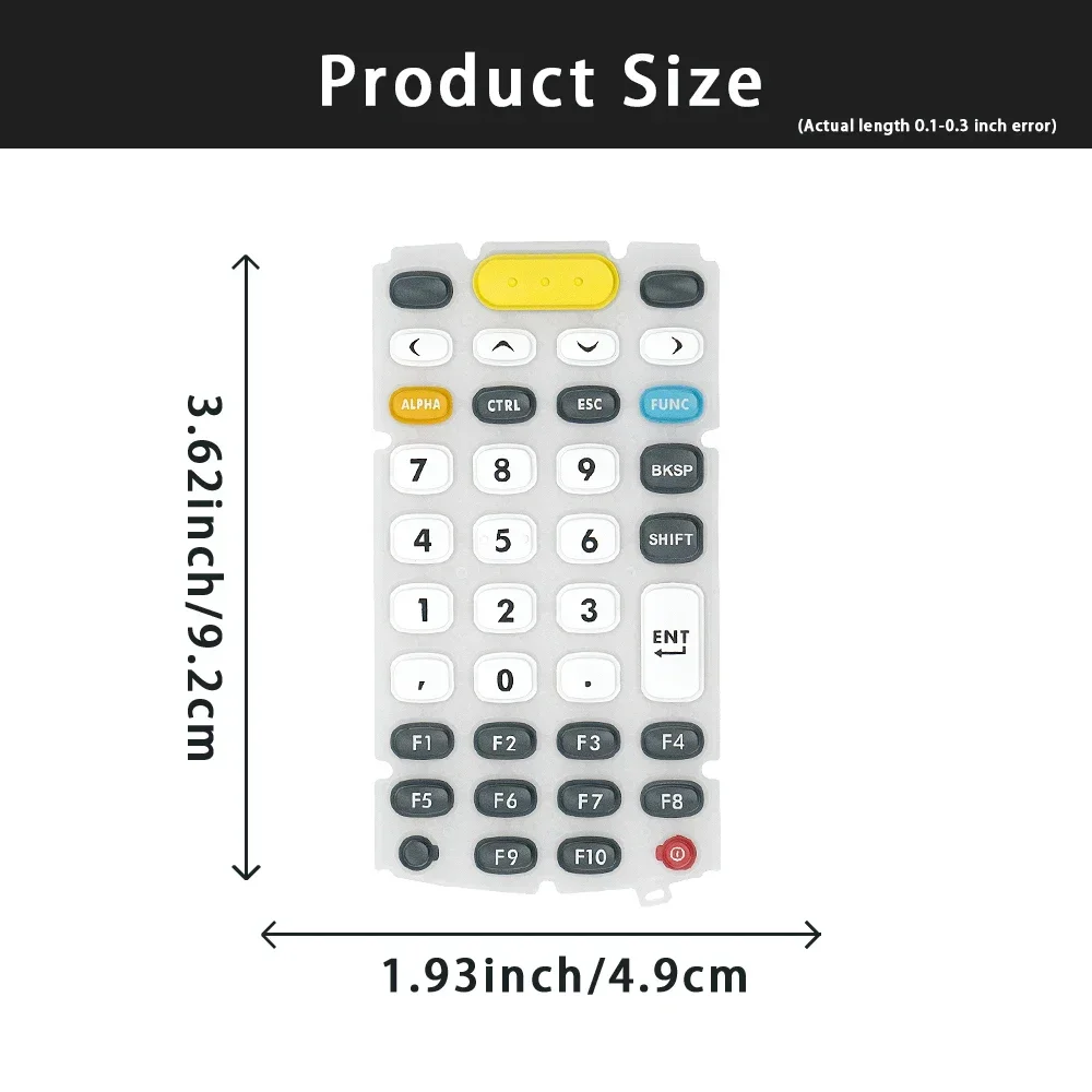 Imagem -06 - Teclado Teclado para Motorola Symbol Zebra Mc3100 Mc3190 Mc32n0 Series 28 38 48 Key Pcs