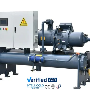 Screw Chiller Remote Monitoring System Industrial Cooling Equipment Modular Design High Ambient Temperature Refrigeration Unit