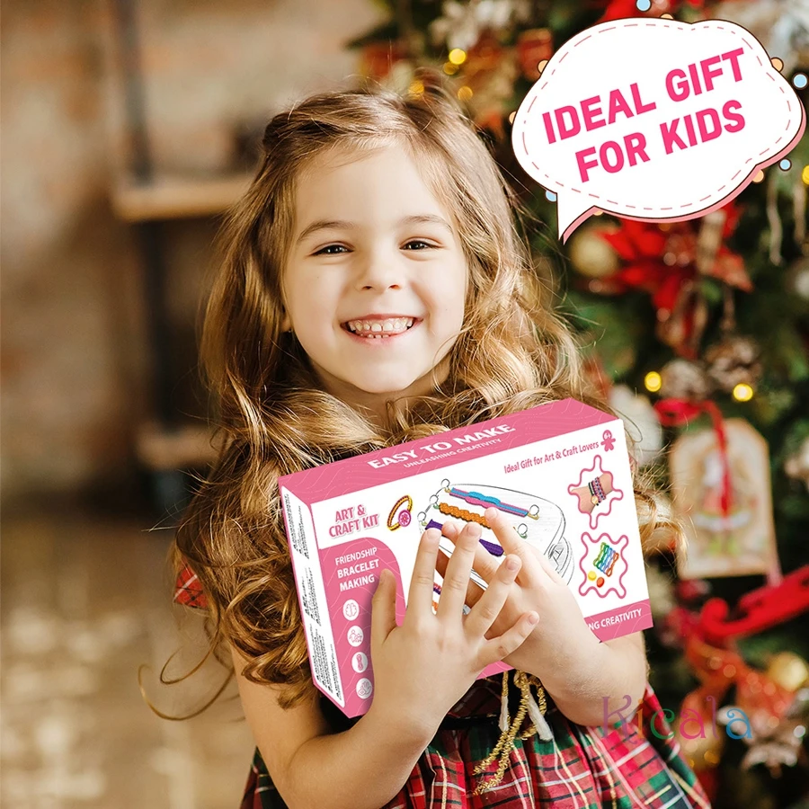 Kit per creare gioielli per braccialetti per ragazze Braccialetti per arti e mestieri per ragazze Kit per creare corde Fai finta di giocare con il regalo di compleanno del giocattolo