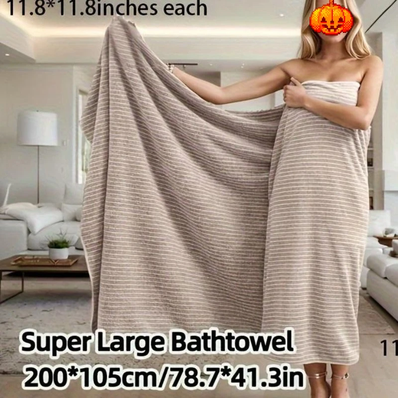 1 قطعة منشفة استحمام كبيرة جدًا سريعة الجفاف من الألياف الدقيقة فائقة الامتصاص مع منشفة الشعر لف عمامة من القماش المتين لصالة الألعاب الرياضية منشفة أنيقة