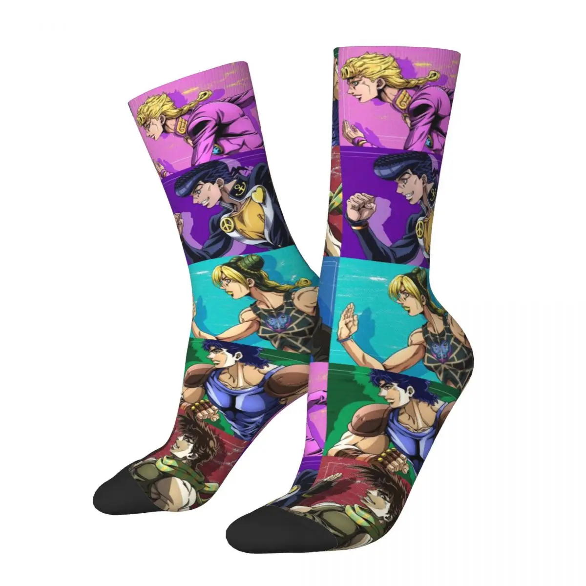 Jojo Bizarre Adventure Unisex Socks,Running 3D Print Happy Socks Street Style Crazy Sock