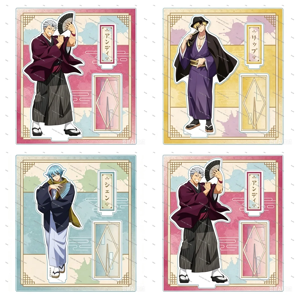 New Style 15cm Anime Undead Unluck [1] Acrylic Stand Modle Desktop Decoration Game Collectible Ornament Gift For Fans Keychain