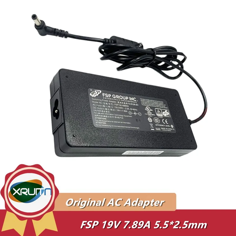 Original FSP FSP150-ABBN3 19V 7.89A 5.5mm 150W AC Adapter Charger FSP150-ABAN1 For CYBERPOWER NFSV1511 TRACER II-MK Power Supply