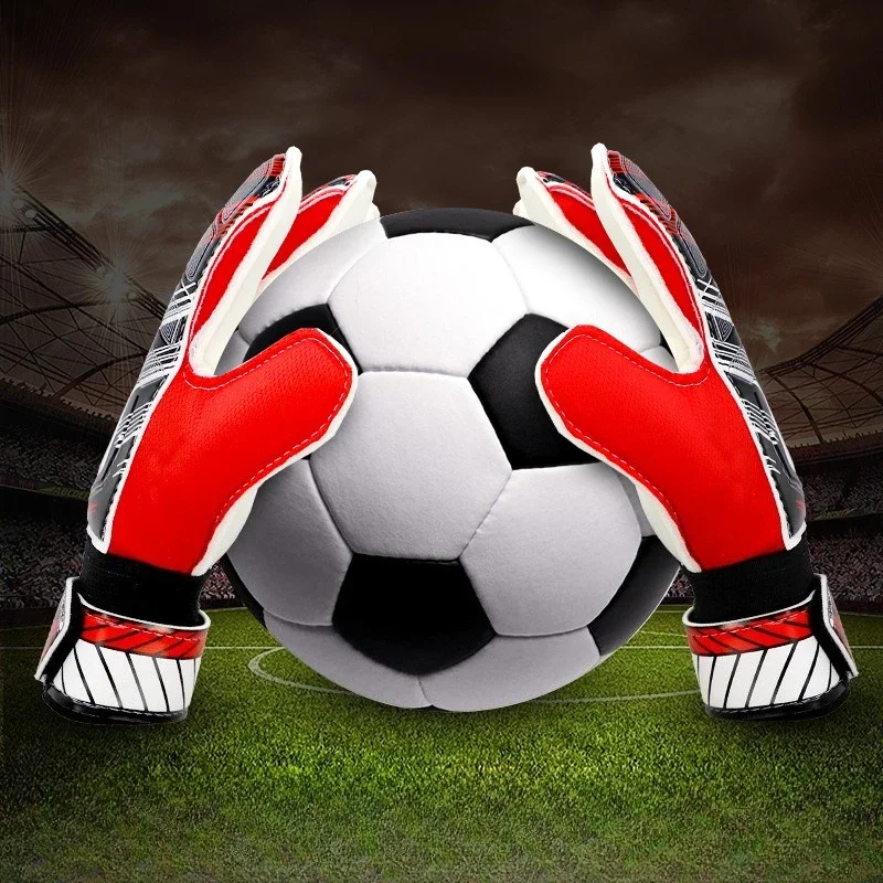 

Вратарские перчатки, детские вратарские перчатки с защитой от столкновений и скольжения, дышащие ремни, латексные перчатки с защитой пальцев