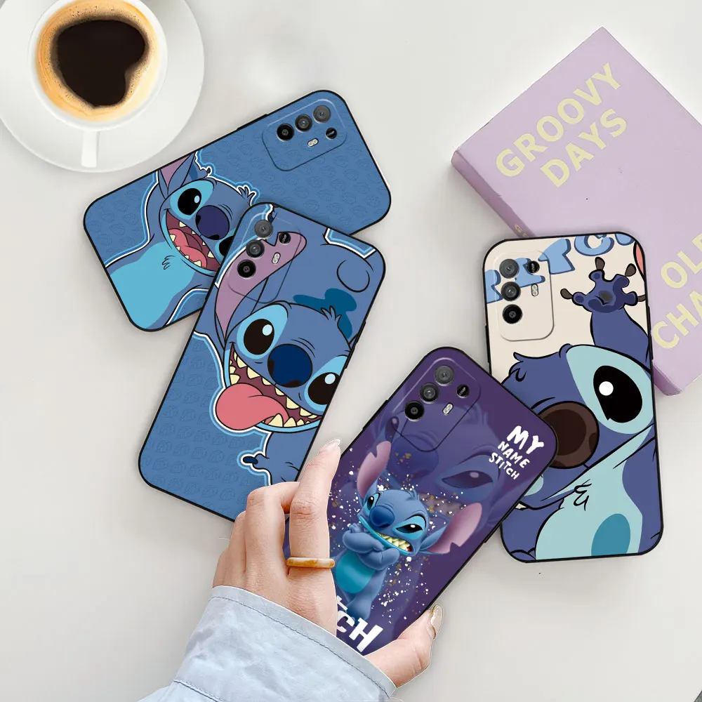 Disney Lilo Stitch Anime Phone Case For OPPO A98 A94 A93 A92 A78 A76 A74 A73 A60 A58 A57 A55 A54 A53 A38 A31 A17 A16 A15 A9 Case