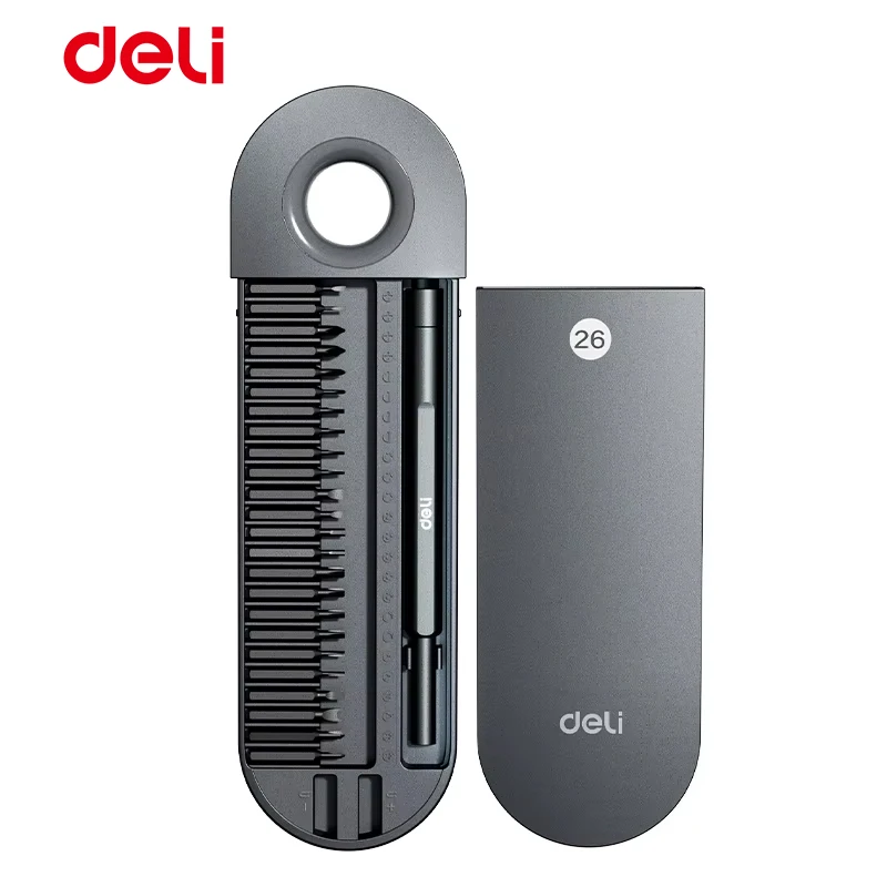 26Pcs Precision Screwdriver Set S2 Steel CR-V Bits Magnetic Driver Kit Slotted Phillips Torx Hex Triangle for Electronics Repair