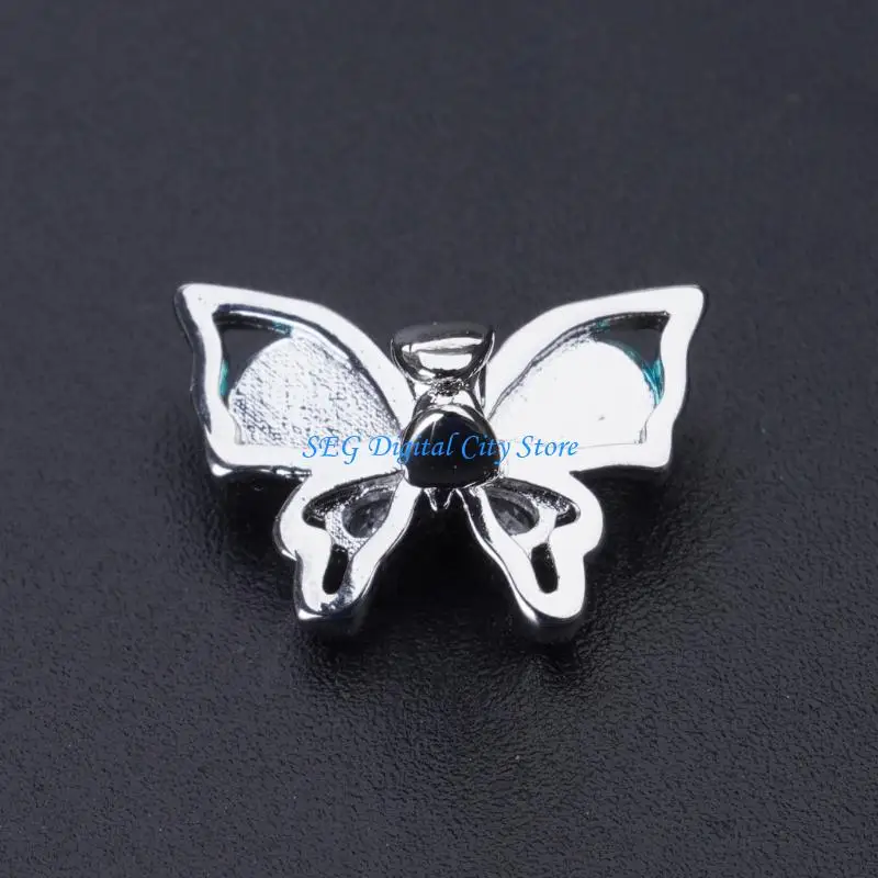 U75B Elegant Butterfly Ear Clip Metal Earphone Jewelry Decors For Multiple Headsets