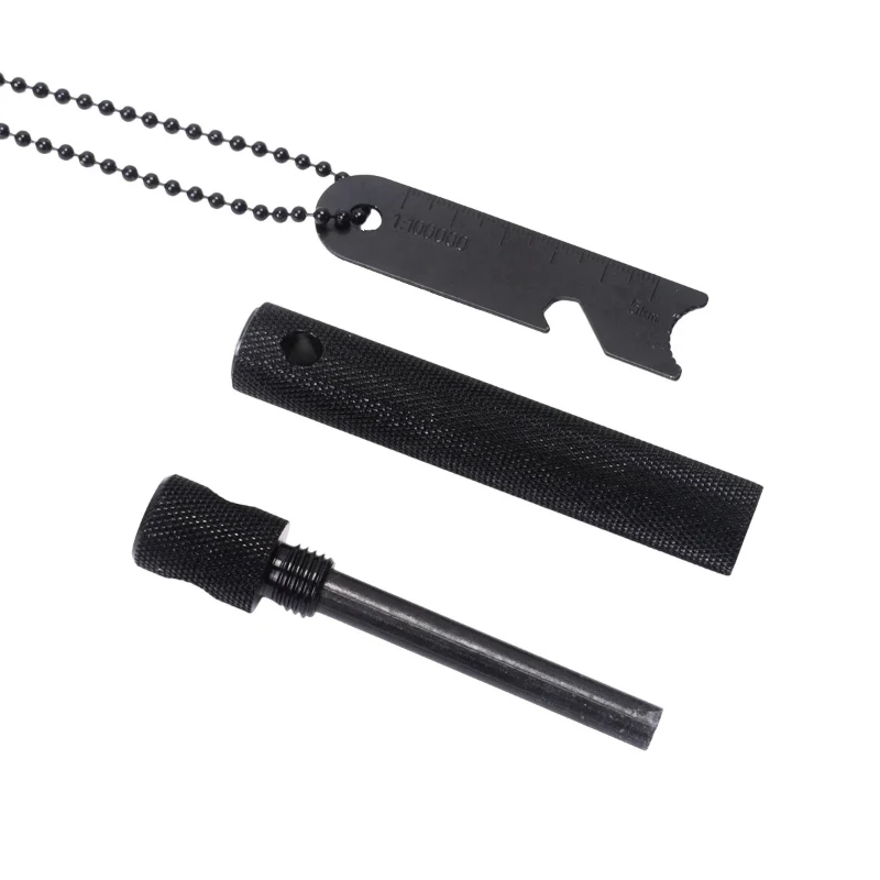 New Powerful Magnesium Rod Waterproof Spark Rod Outdoor Compass Corrosion Protection Starter Essential Wilderness Survival Tool