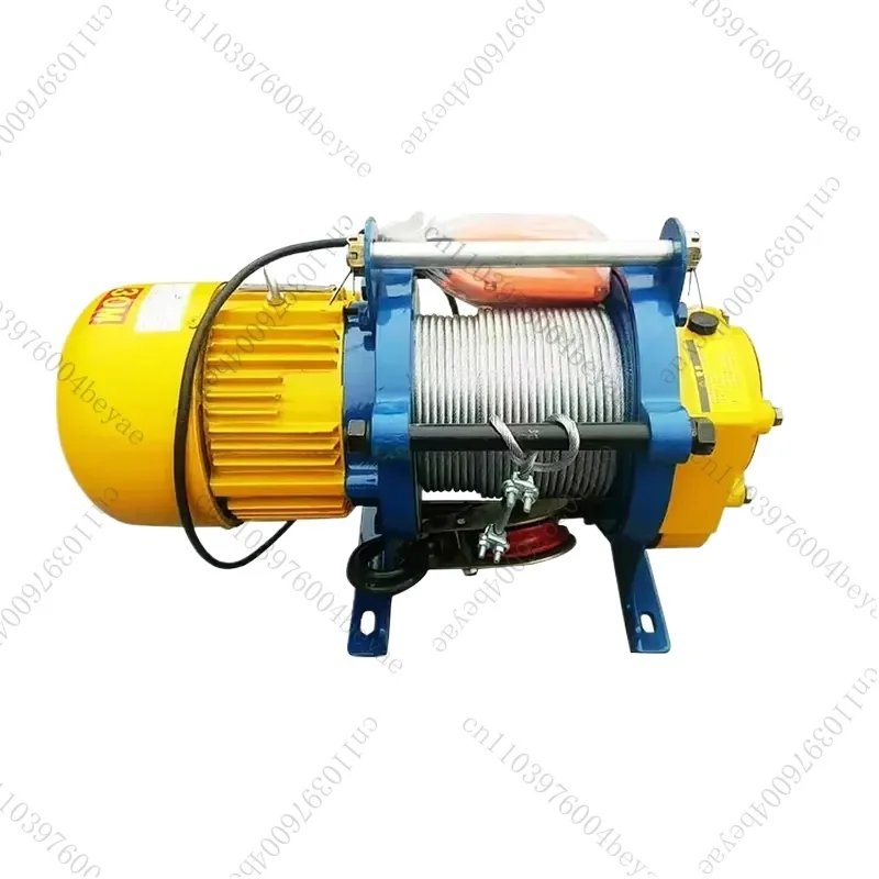Multifunctional 300 600 800 kg/1 ton/1.5 tons/2 tons Wire rope crane winch three-phase warehouse use