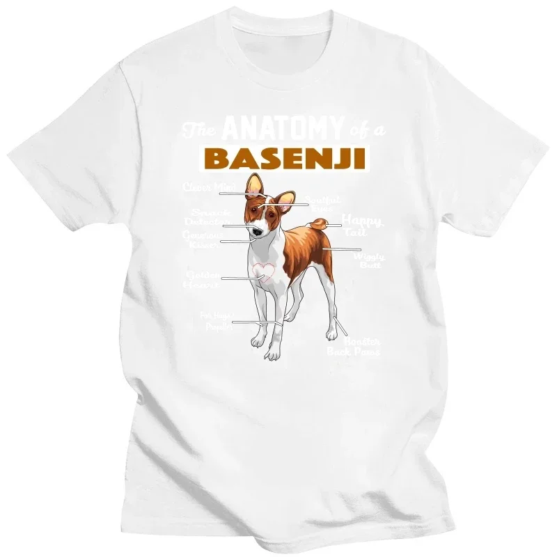 

Mens Clothing The Anatomy of a Basenji Dog T Shirts Graphic Streetwear Short Sleeve Birthday Gifts Summer Style T-shirt harajuku