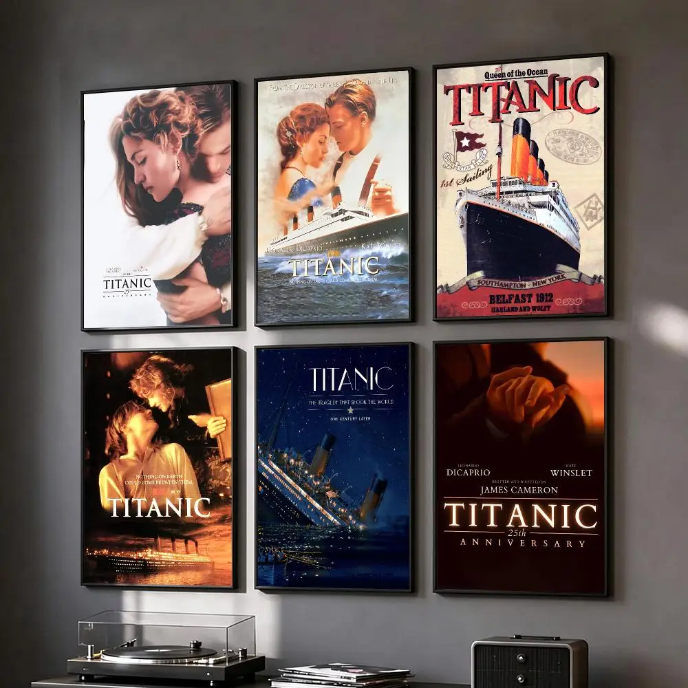movie Titanic Poster Poster HD Printing Vintage Luxe Home Decor Wall Art for the Living Rooms Entryways Gift