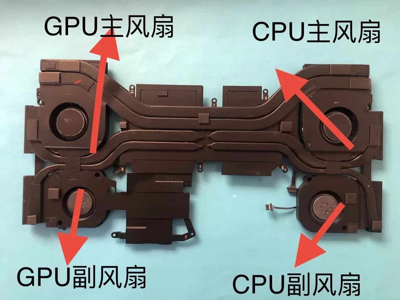 New Laptop For DELL Alienware Alienware 16 Area-51 0JYDPW 9J0X4 CPU GPU Cooling Fan Excluding heatsink