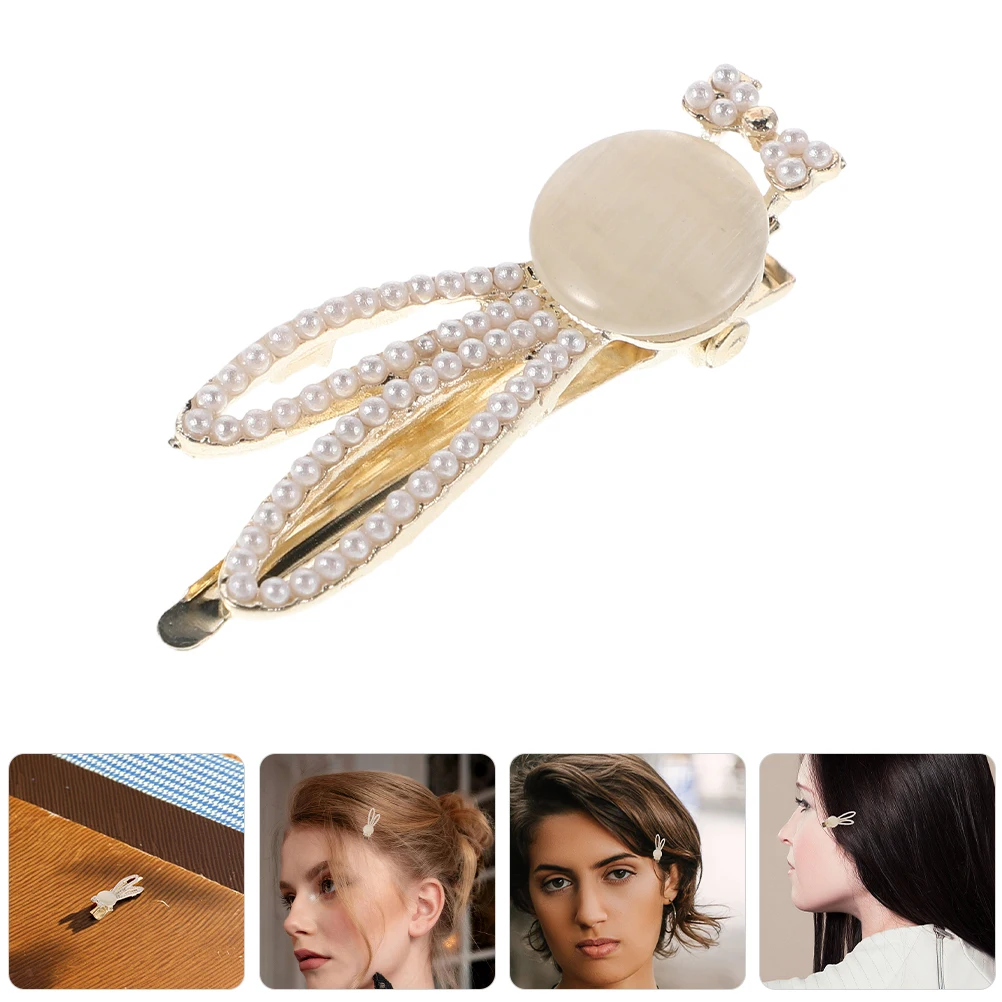 

2Pcs Hair Clips Cute Design Secure Grip for Side Hair Short Hair Girls Hair Accessories Bunny Hair Clip