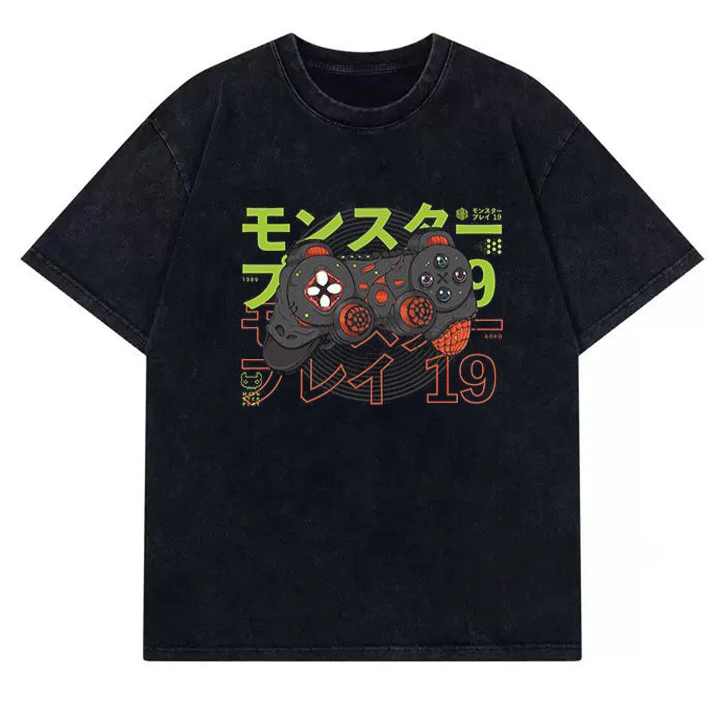 New Fc Red and White Game Console Double Dragon Snowman Brothers Contra Tank Battle Peripheral Short-sleeved T-shirt T-shirt