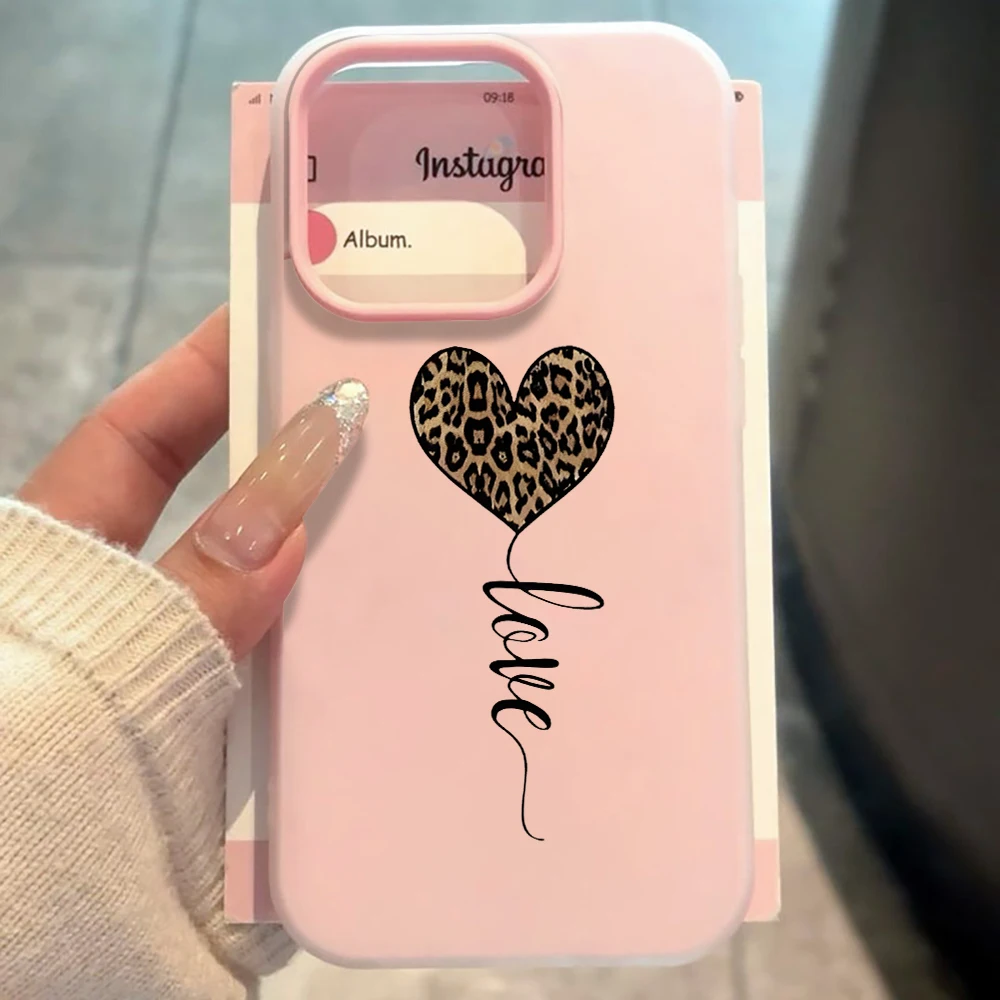 Einfache Handyhülle mit Leopardenmuster und Herz für Xiaomi Redmi Note 14 Pro 4G Hüllen Redmi Note 13 12 Pro 15C 14C 13C 11 10 Pro 5G Funda – Detail 5