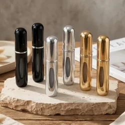1/5Pcs Travel Perfume Bottle Refillable Portable Mini Atomizer Spray Refill Bottle Women Pocket Dispenser Cologne Sprayer 5ml