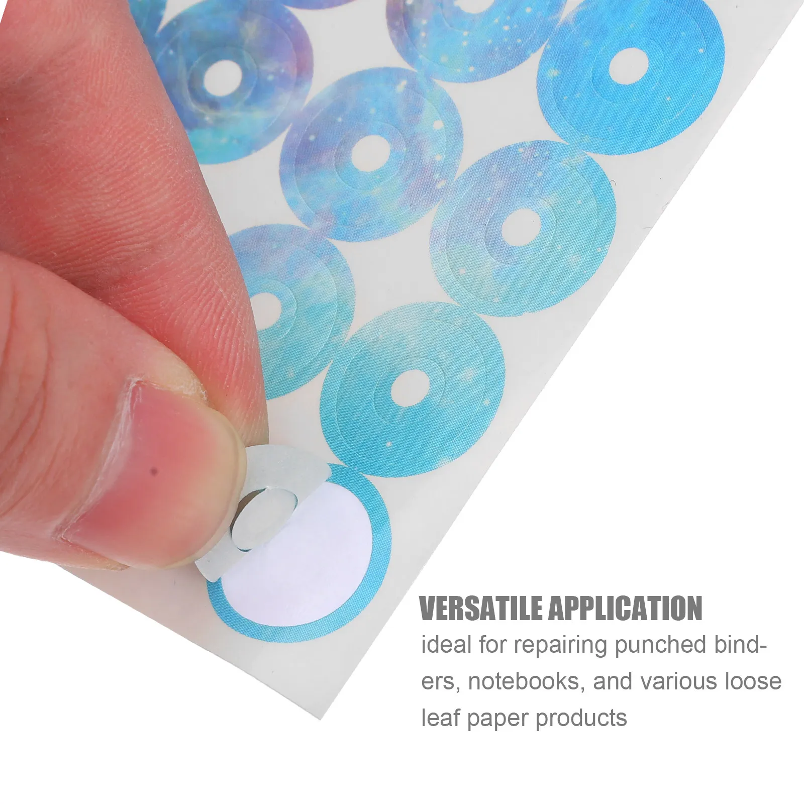5Pcs Loose Leaf Hole Protector For Home Document Storage Office Worker Reinforcement Dots Self-adhesive Paper Binder