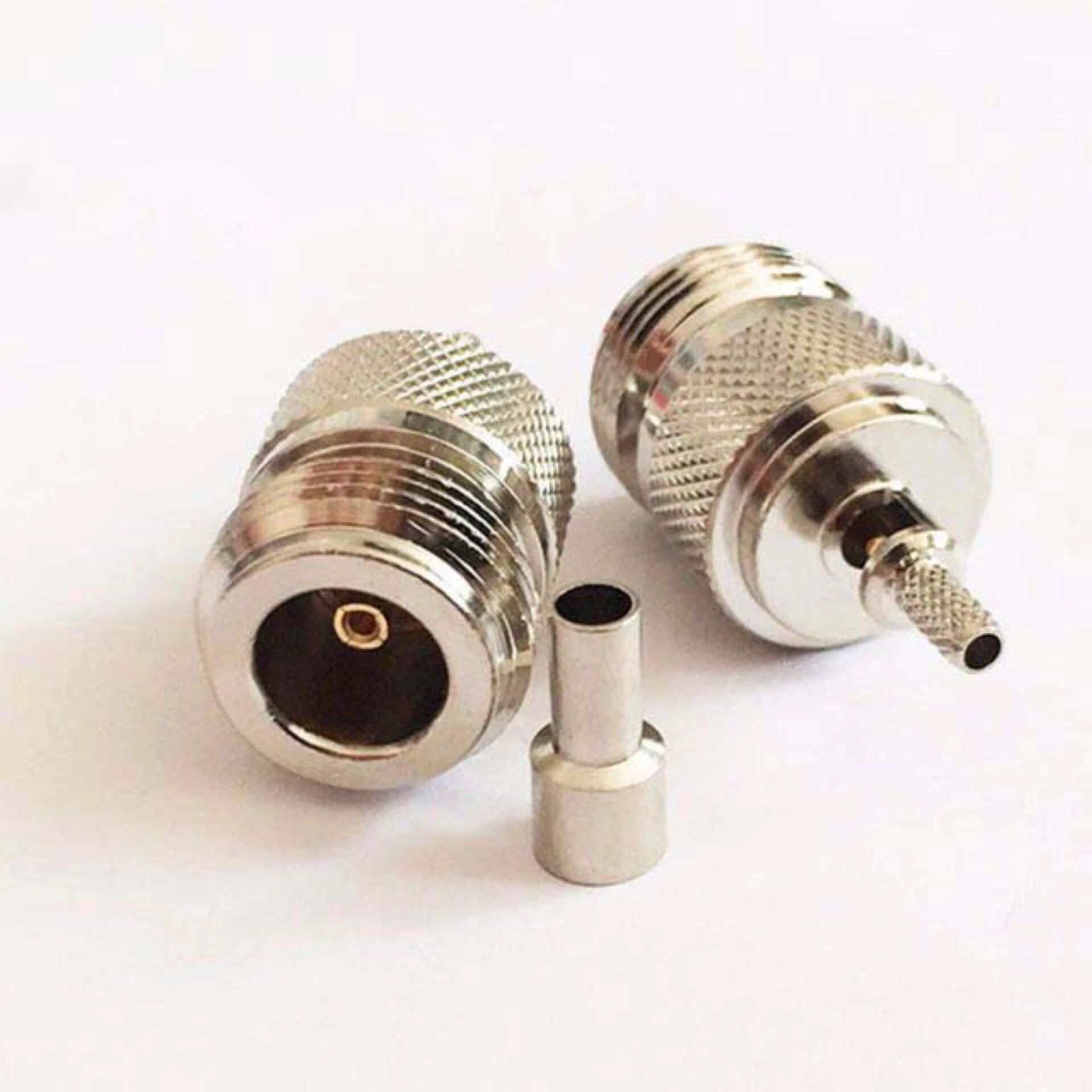 

50PCS Brass N Type Female (L16)K-1.5 Plug Solder RF Coaxial Crimp For RG174/RG316 Cable Straight Connector
