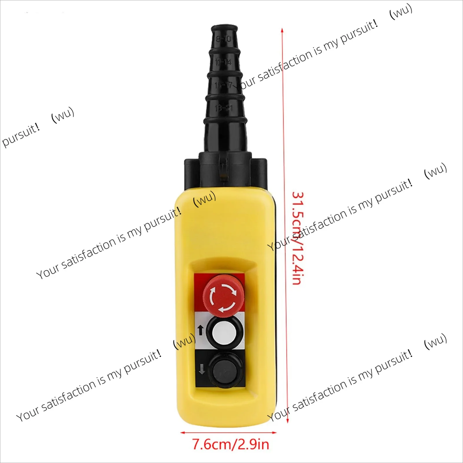 for Crane Chain Hoist Push Button Switch Lifting Pendant Controller with Emergency Stop Hoist  Controller Hoist Control System