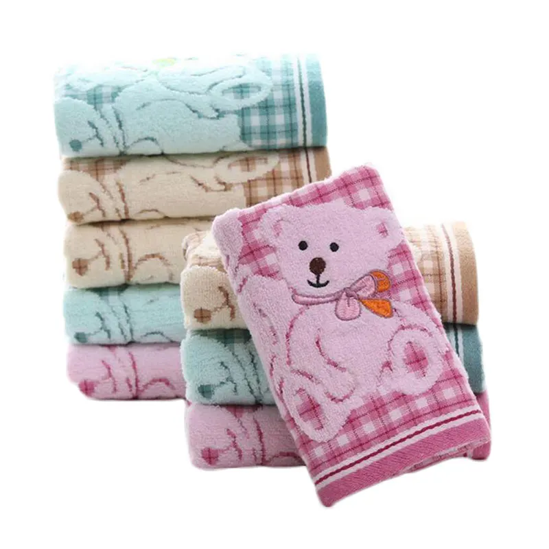 100% Cotton Face Towel Cloth Double Baby Cute Comfortable Soft Child Towel High Quality