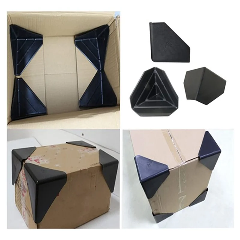 Shipping Box Corner Plastic Packaging Edge Protectors for Cartons, Boxes, Furniture and Others 200pcs