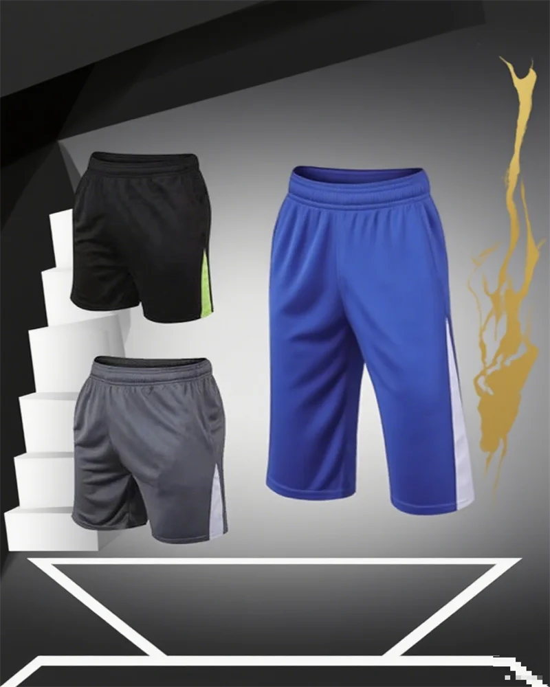 

2025 New Football Training Shorts Men Summer Underpants Running Basketball Football Shorts Boys Tennis Badminton Sports Shorts