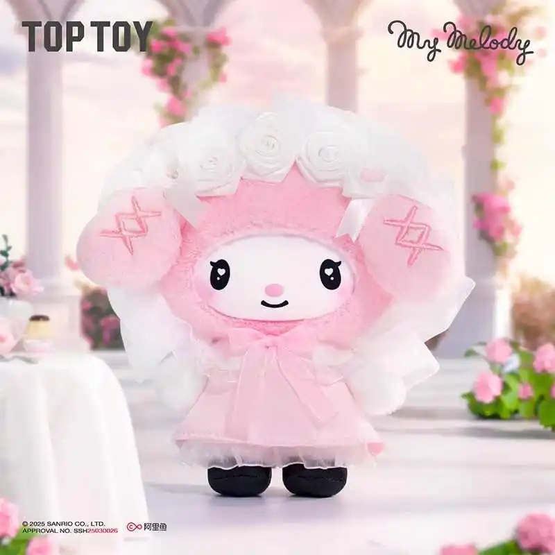 

Персонажи Sanrio Angel Garden Series, плюшевая слепая коробка, милая кукла My Melody Kuromi, сумка, подвеска, загадочная коробка-сюрприз, подарочная игрушка для девочки