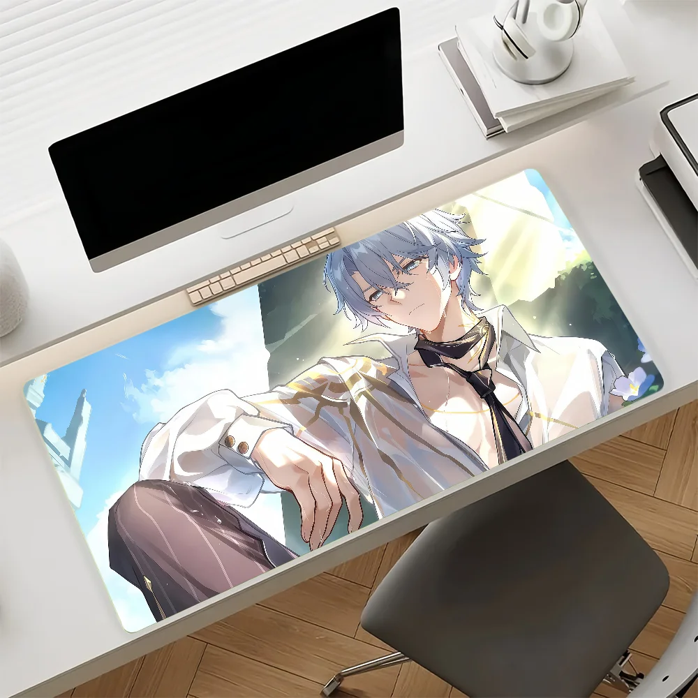 Video Game Honkai Star Phainon Mouse Pad Anti Slip Rubber Edge Locked Thickened Laptop Gaming Desk Mat