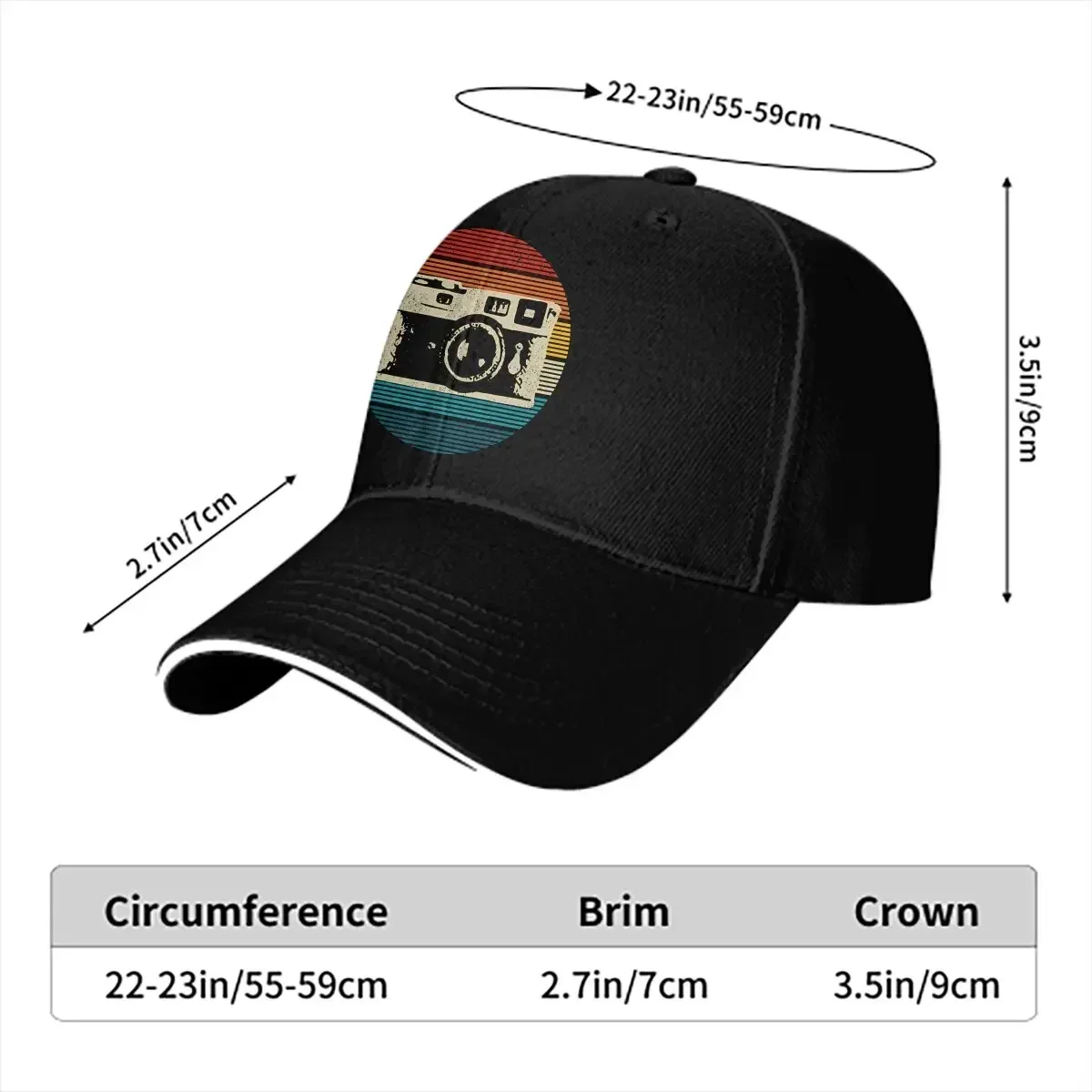 Pure Color Dad Hats Vintage Photography Men's Hat Sun Visor Baseball Caps Photographer Camera Patent Peaked Cap