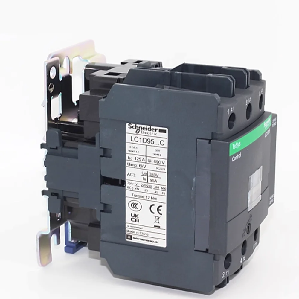 Original Schneider Electric LC1D95M7C LC1D95F7C LC1D95Q7C Contactor LC1D 3P 95A AC 110V 220V 380V Coil Power Control Aux Contact