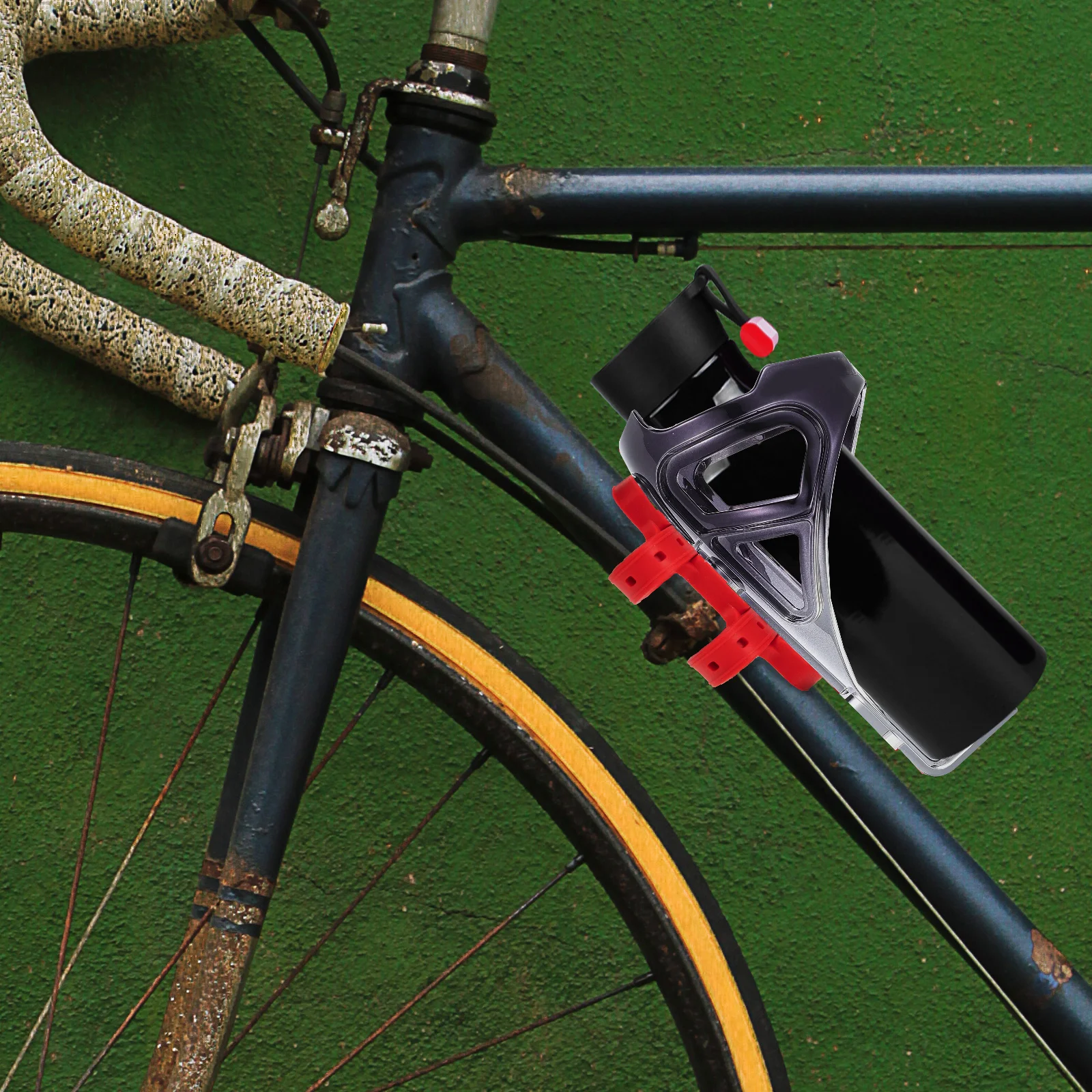 

1 Set Bike Water Bottle Holder Adapter Mount Base Clamp Conversion Stand Adjustable Bottle Cage Connector Cycling