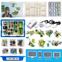 NEW WeDo 2.0 2nd Generation Robotics Construction STEAM for Scratch 3.0 Core Set Building Blocks Technical Brick Educational Toy