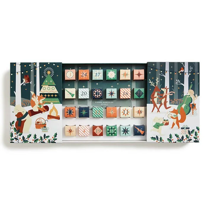 Customization.Empty Box Sales Wholesale Price Custom Christmas Packaging Gift Box Advent Calendar Chocolate Box